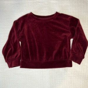 ⭐️ 5/$25 Cat & Jack girls size 5 velour sweater